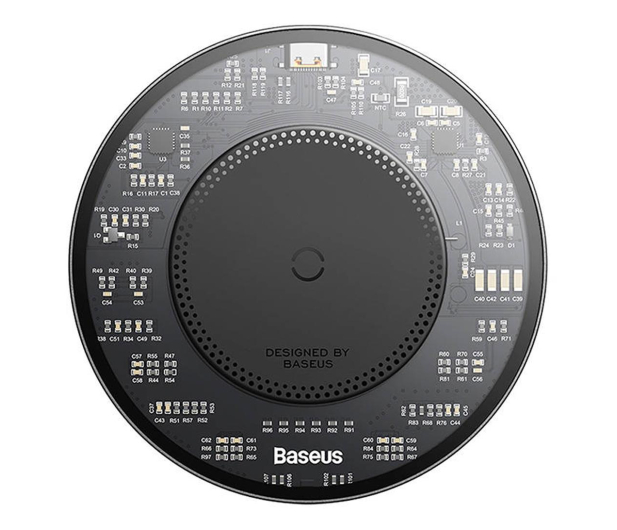 BASEUS Ładowarka indukcyjna Simple 2 15W + kabel USB-C - USB-C CCJJ050001 - 1234373 - zdjęcie